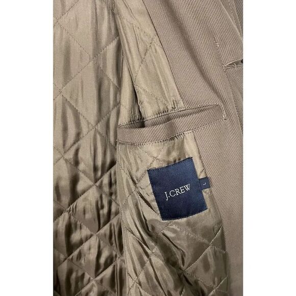 J Crew Khaki Cotton Thinsulate Lined Hidden Button Men’s Size L - Picture 6 of 11